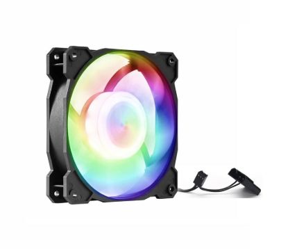 Obrázek 1stCOOL Statický RGB ventilátor 12cm, 3+4pin