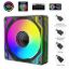 Obrázek 1stCOOL Ventilátor AURA EVO Mirror ARGB PWM, 120mm, černá