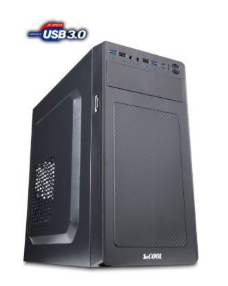 Obrázek 1stCOOL skříň STEP 3 ver.2, micro ATX, AU, 2xUSB 3.0 + 2x USB 2.0, bez zdroje, Black