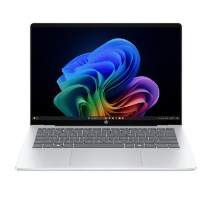 Obrázek NTB HP OmniBook 5 NG AI PC 14-he0001nc, 14" OLED 2K Touch, Snapdragon X Plus, 16GB, 1TB SSD, Win11, Silver, +3M GamePass