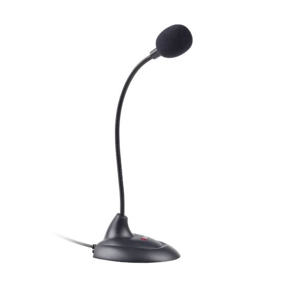 Obrázek C- TECH stolní mikrofon MIC- 04E, 3, 5" stereo jack, 1, 5m