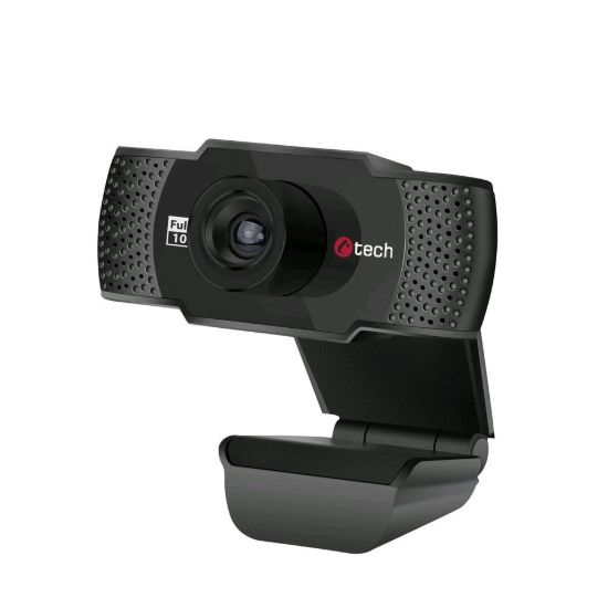 Obrázek C- TECH webkamera CAM- 11FHD, 1080P full HD, mikrofon, černá