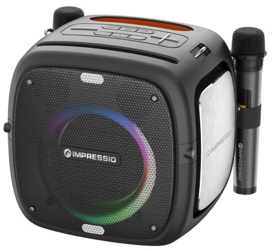 Obrázek C- TECH repro Impressio Qubis, Party, 80W, 2x Mikrofón