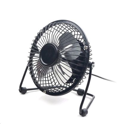 Obrázek C- TECH Ventilátor UF- 01, 100mm, USB, stolní, černá