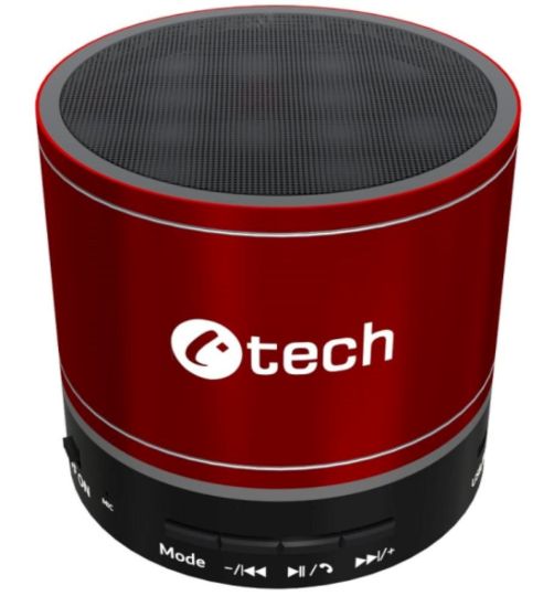 Obrázek C- TECH repro SPK- 08R, bluetooth, červená