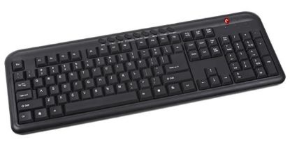 Obrázek C- TECH klávesnice KB- 102M USB, multimediální, slim, black, CZ/ SK