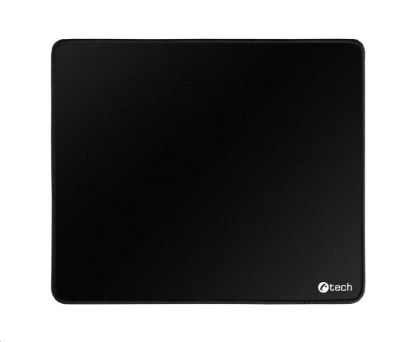 Obrázek C- TECH Podložka pod myš MP- 01, černá, 320x270x4mm, obšité okraje