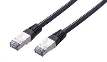Obrázek C- TECH kabel patchcord Cat5e, FTP, černý, 1m