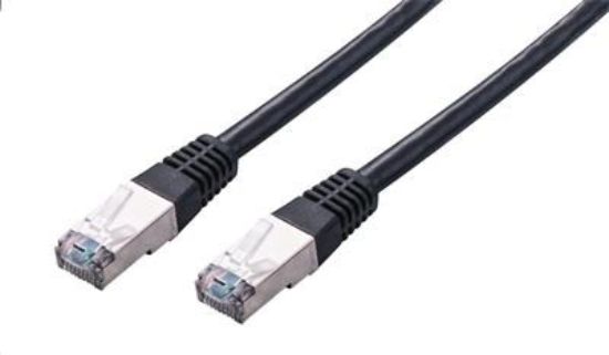 Obrázek C- TECH kabel patchcord Cat5e, FTP, černý, 1m