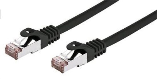 Obrázek C- TECH kabel patchcord Cat6, FTP, černý, 0, 5m