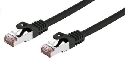 Obrázek C- TECH kabel patchcord Cat6, FTP, černý, 1m