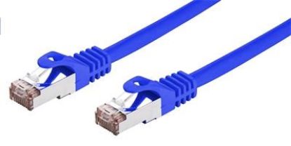 Obrázek C- TECH kabel patchcord Cat6, FTP, modrý, 0, 25m
