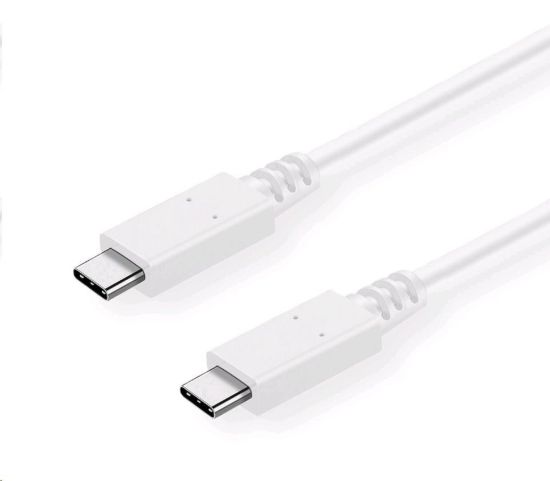 Obrázek C- TECH kabel USB 3.2, Type- C (CM/ CM), PD 100W, 20Gbps, 1m, bílý