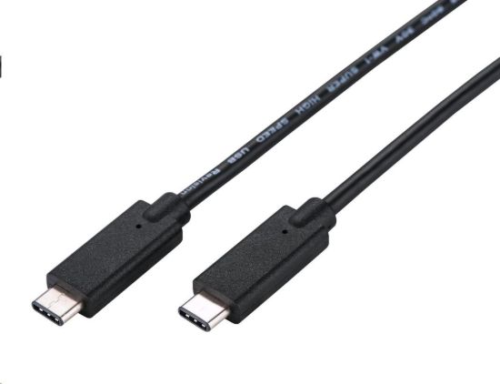 Obrázek C- TECH kabel USB 3.2, Type- C (CM/ CM), PD 100W, 20Gbps, 1m, černý