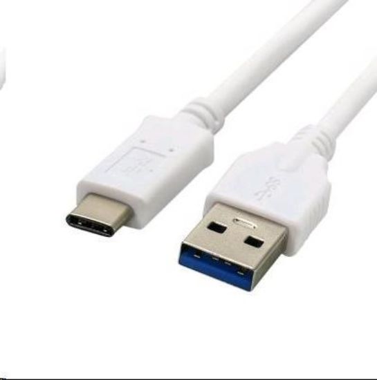 Obrázek C- TECH kabel USB 3.0 AM na USB- C kabel (AM/ CM), 1m, bílý