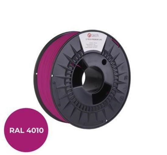 Obrázek C- TECH Tisková struna (filament) PREMIUM LINE, PLA, telekomunikační fialová, RAL4010, 1, 75mm, 1kg