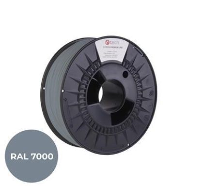 Obrázek C- TECH Tisková struna (filament) PREMIUM LINE, PLA, veverčí šedá, RAL7000, 1, 75mm, 1kg