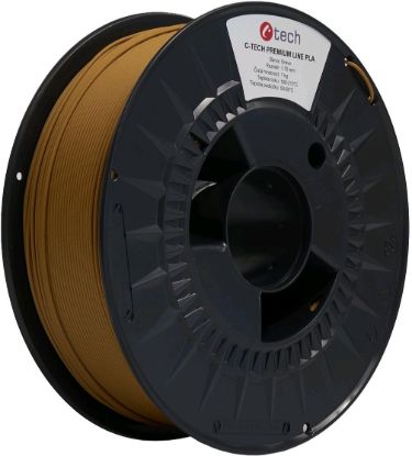 Obrázek C- TECH Tisková struna (filament) PREMIUM LINE, PLA, dřevo, 1, 75mm, 1kg