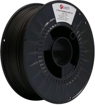Obrázek C- TECH Tisková struna (filament) PREMIUM LINE, PLA, carbon, 1, 75mm, 1kg