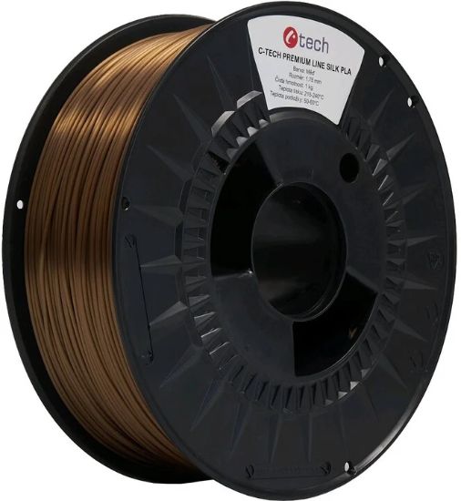 Obrázek C- TECH Tisková struna (filament) PREMIUM LINE, Silk PLA, měď, 1, 75mm, 1kg