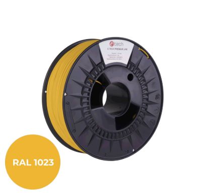 Obrázek C- TECH Filament PREMIUM LINE TPU 90A flexibilní dopravní žlutá RAL1023