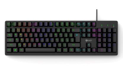 Obrázek C- TECH Klávesnice Riven, Drátová USB, černá