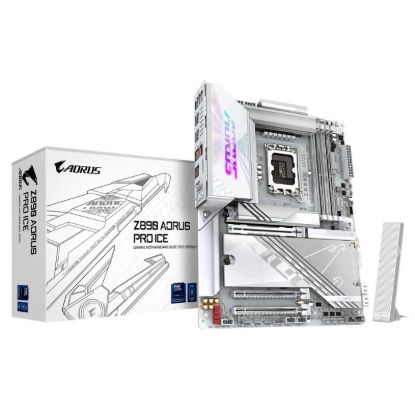 Obrázek GIGABYTE MB Sc LGA1851 Z890 AORUS PRO ICE, Intel Z890, 4xDDR5, 1xHDMI, 2xThunderbolt, WiFi