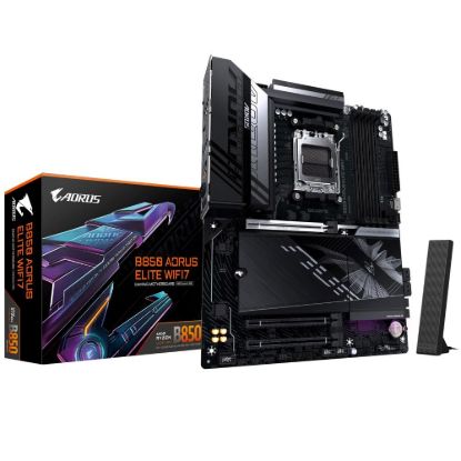 Obrázek GIGABYTE MB Sc AM5 B850 A ELITE WF7, AMD B850, 4xDDR5, 1xDP, WiFi, ATX
