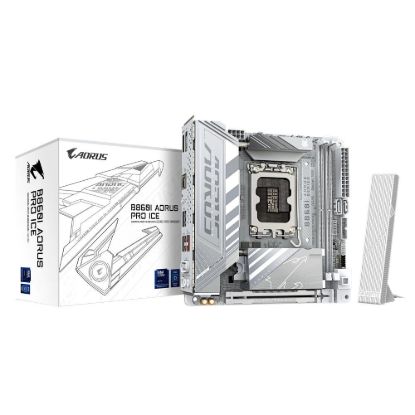 Obrázek GIGABYTE MB Sc LGA1851 B860I AORUS PRO ICE, Intel B860, 2xDDR5, 1xThunderbolt, 1xDP, 1xHDMI, WiFi, Mini- ITX