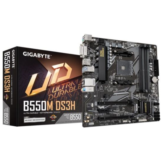 Obrázek GIGABYTE MB Sc AM4 B550M DS3H, AMD B550M, 4xDDR4, HDMI