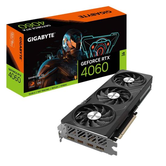 Obrázek GIGABYTE VGA NVIDIA GeForce RTX 4060 GAMING OC 8G, 8G GDDR6, 2xDP, 2xHDMI