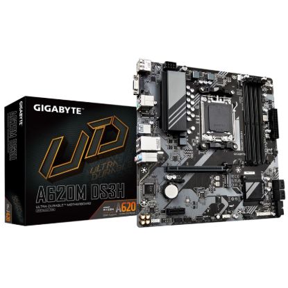 Obrázek GIGABYTE MB Sc AM5 A620M DS3H, AMD A620, 4xDDR5, 1xDP, 1xHDMI, 1xD- Sub