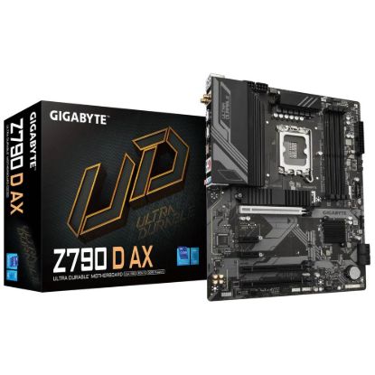 Obrázek GIGABYTE MB Sc LGA1700 Z790 D AX, Intel Z790, 4xDDR5, 1xDP, 1xHDMI, WI- FI