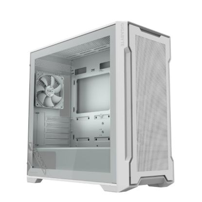 Obrázek GIGABYTE case GB- C102GI, Mid Tower, 2x USB3.0, Průhledná bočnice, 2x 120mm Fan, bílá