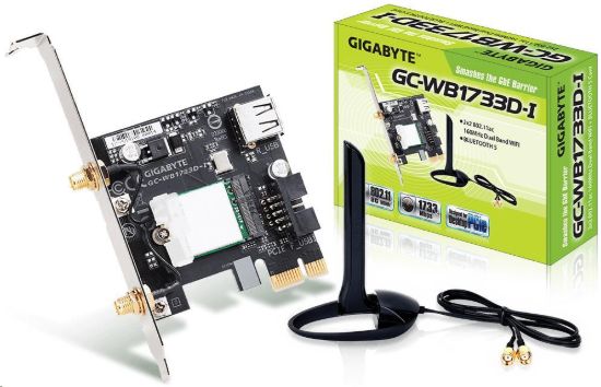 Obrázek GIGABYTE GC- WB1733D- I, WiFi 802.11ac, Bluetooth 5, PCIe, Dual Band, 1734 Mbps