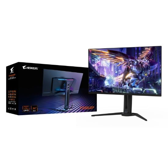 Obrázek GIGABYTE LCD - 32" Gaming monitor AORUS FO32U2P, OLED, 3840 x 2160 UHD, 240Hz, 1.5M: 1, 250cd/ m2, 0.03ms, 2xHDMI, 1xDP