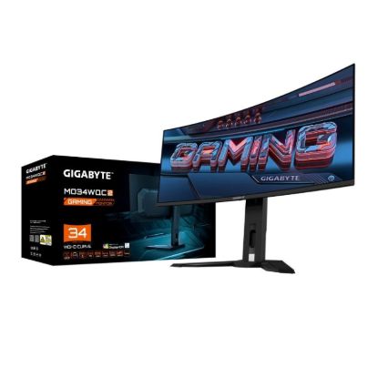Obrázek GIGABYTE LCD - 34" Gaming monitor MO34WQC2, OLED, 3440 x 1440 WQHD, 240Hz, 1.5M: 1, 250cd/ m2, 0.03ms, 2xHDMI, 1xDP
