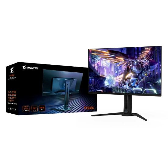 Obrázek GIGABYTE LCD - 32" Gaming monitor AORUS FO32U, OLED, 3840 x 2160 UHD, 165Hz, 1.5M: 1, 250cd/ m2, 0.03ms, 2xHDMI, 1xDP