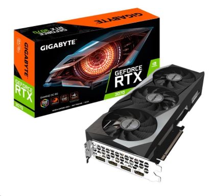 Obrázek BAZAR-GIGABYTE VGA NVIDIA GeForce RTX 3070 GAMING OC 8G Rev. 2.0, RTX 3070 LHR, 8GB GDDR6, 2xDP, 2xHDMI-po opravě(holá)