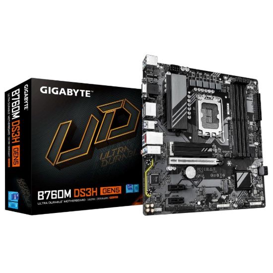 Obrázek GIGABYTE MB Sc LGA1700 B760M DS3H GEN5, Intel B760, 4xDDR5, 2xDP, 1xHDMI, 1xVGA, mATX