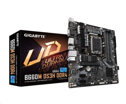 Obrázek BAZAR - GIGABYTE MB Sc LGA1700 B660M DS3H DDR4, Intel B660, 4xDDR4, 1xDP, 1xHDMIM, 1xVGA, mATX - Po opravě (Komplet)