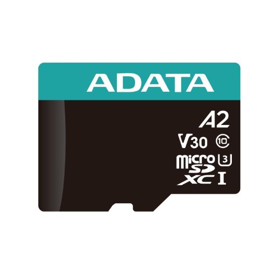 Obrázek ADATA MicroSDXC karta 64GB Premier Pro UHS- I V30S (R: 100/ W: 80 MB/ s) + SD adaptér