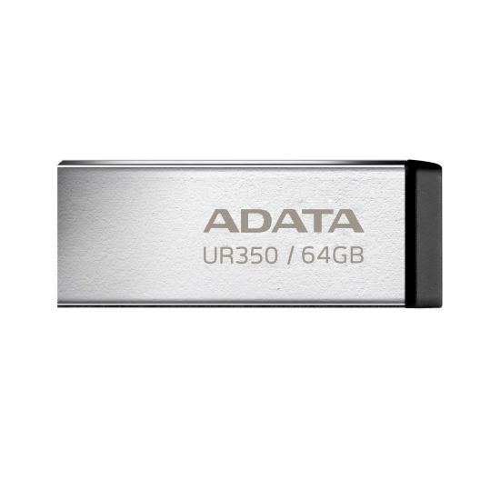 Obrázek ADATA Flash Disk 64GB UR350, USB 3.2 Dash Drive, kov černá