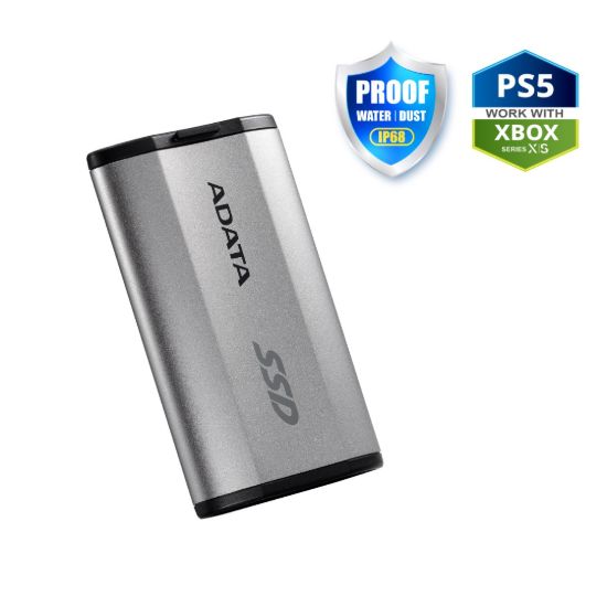Obrázek ADATA External SSD 4TB SD810 USB 3.2 USB- C, Stříbrná