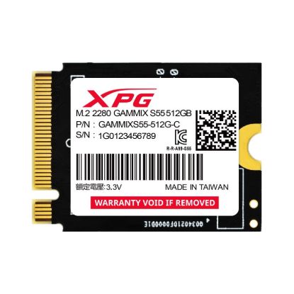 Obrázek ADATA SSD 512GB XPG GAMMIX S55, PCIe Gen4x4, M.2 2230, (R: 5000/ W: 3000MB/ s)