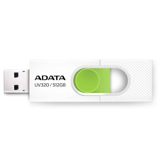 Obrázek ADATA Flash Disk 512GB UV320, USB 3.2, bílo- zelená