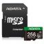 Obrázek ADATA MicroSDXC karta 256GB Speed Plus, U3, C10, A2, V30 (R: 180/ W: 160 MB/ s) + SD adaptér