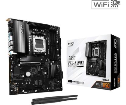 Obrázek ASRock MB Sc AM5 B850 Pro- A WiFi, AMD B850, 4xDDR5, 1xUSB- C, 1xHDMI, WiFi, ATX