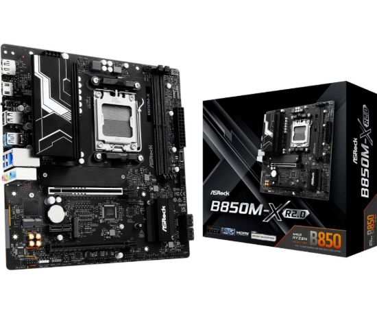 Obrázek ASRock MB Sc AM5 B850M- X R2.0, AMD B850, 2xDDR5, 1xDP, 1xHDMI, mATX