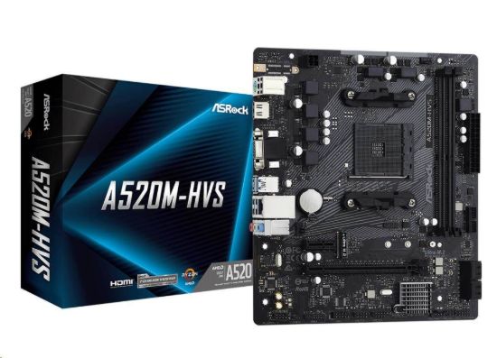 Obrázek ASRock MB Sc AM4 A520M- HVS, AMD A520M, 2xDDR4, HDMI